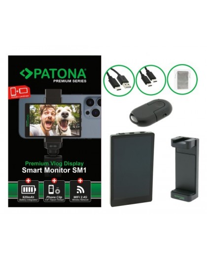 PATONA 4199 camera monitor 10.1 cm (3.97") Black 480 x 800 pixels Touchscreen