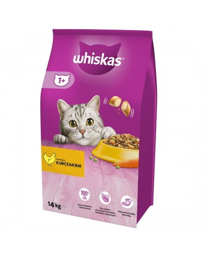 ‎Whiskas 325628 cats dry food Adult Chicken 14 kg