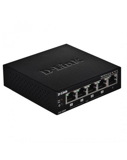 D-Link DES-1005P network switch Unmanaged Black Power over Ethernet (PoE)