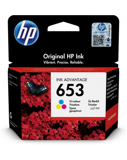 HP 653 1 pc(s) Original Standard Yield Cyan, Magenta, Yellow