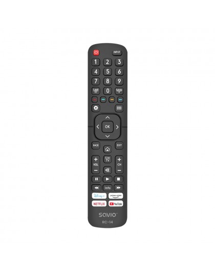 SAVIO RC-14 Universal remote control/replacement for HISENSE, SMART TV