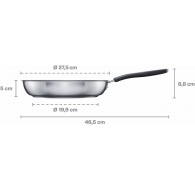 FS. 26cm FRYING PAN WITH FUNCTIONAL FORM CERAMIC COATING