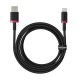 Baseus Dura USB Type A to Type C 60 W fast charging cable 2 m Black, Red