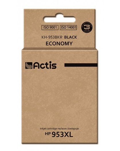 Actis KH-953BKR ink (replacement for HP 953XL L0S70AE Standard 50 ml black)- New Chip