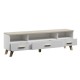 Cama RTV stand LOTTA 180cm white + sonoma oak