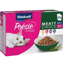 VITAKRAFT Poésie Classique Meaty choice - wet cat food - 12 x 85g