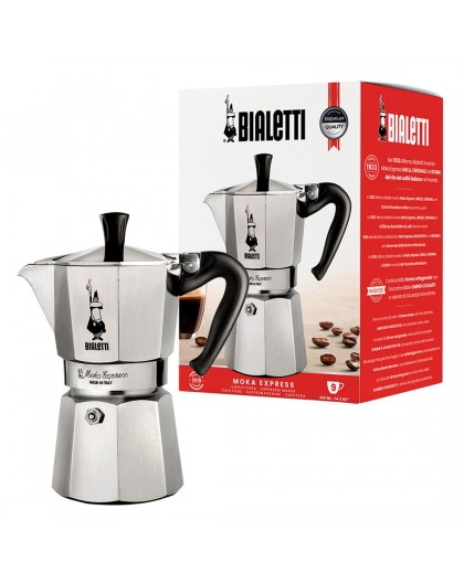 Bialetti Moka Express Moka pot 0.55 L Black, Silver