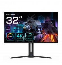 GIGABYTE AORUS FO32U2 32” OLED Gaming Monitor - 3840 x 2160(UHD), 240Hz, 0.03ms, KVM, 250 cd/m2, FreeSync Premium Pro, DisplayHD