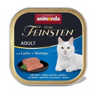 ANIMONDA Vom Feinsten Adult Salmon with shrimp - wet cat food - 100g