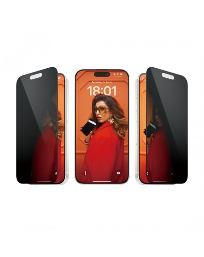 PanzerGlass ® Privacy Screen Protector iPhone 15 Pro | Ultra-Wide Fit w. EasyAligner Clear screen protector Apple 1 pc(s)