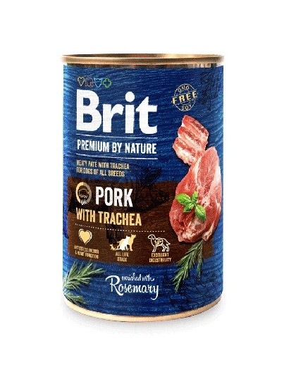 BRIT Premium by Nature Pork with Trachea - Wet dog food - 400 g