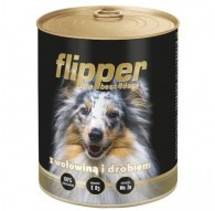 DOLINA NOTECI Flipper with beef and poultry - wet dog food - 400g
