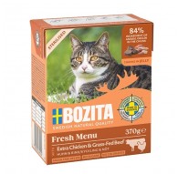 BOZITA Fresh Menu Sterilised Extra Chicken with beef - wet cat food - 370g