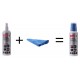 Activejet AOC-269 Liquid, Screen cleaning kit 2in1 250 ml, 20x20 cm, Screen cleaner, plastic cleaner and microfiber cleaning clo