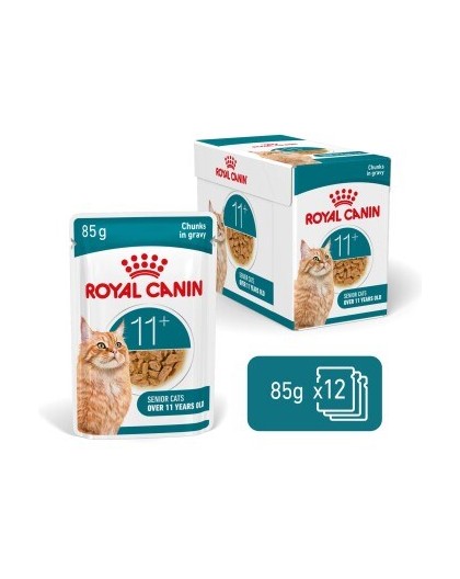 ROYAL CANIN Ageing 11+ Chunks in gravy - wet cat food - 12x85g