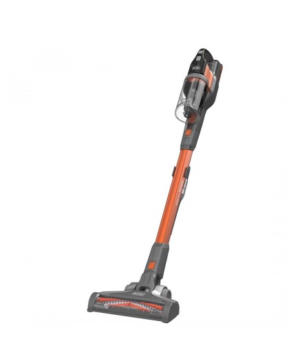 Black & Decker BHFEV182C-QW stick vacuum/electric broom 2-in-1 stick vacuum Battery Dry Bagless Orange, Titanium 2 Ah