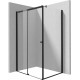 Rectangular shower cabin 100x90 cm