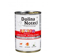 DOLINA NOTECI Premium Junior Rich in beef hearts - Wet dog food - 400 g