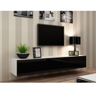 Cama TV Stand VIGO '180' 30/180/40 white/black gloss