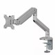 Ergo Office Aluminium Monitor Mount with Gas Spring, Double Arm, VESA 75x75/100x100, 17"-32" 10 kg Silver, ER-447