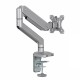 Ergo Office Aluminium Monitor Mount with Gas Spring, Double Arm, VESA 75x75/100x100, 17"-32" 10 kg Silver, ER-447