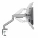 Ergo Office Aluminium Monitor Mount with Gas Spring, Double Arm, VESA 75x75/100x100, 17"-32" 10 kg Silver, ER-447