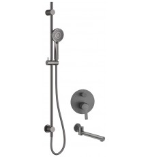 Concealed shower set with bath spout