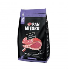 PAN MIĘSKO Veal with lamb M - dry dog food - 3kg