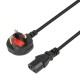 iBOX VDE SCHUKO power cable 1.8m UK plug