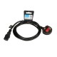 iBOX VDE SCHUKO power cable 1.8m UK plug