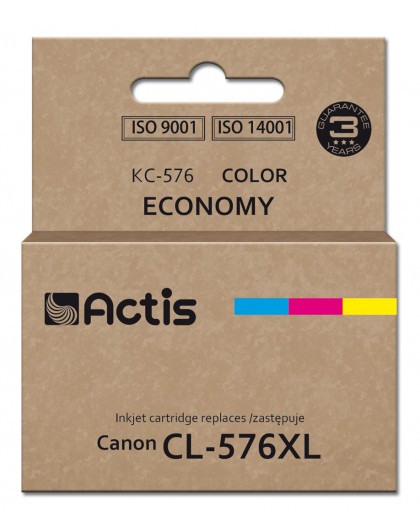 Actis KC-576 Canon printer ink, replacement Canon CL-576XL Supreme 15 ml colour: cyan, yellow, magenta
