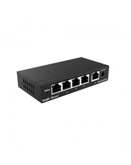 Ruijie Networks RG-ES205GC network switch Managed L2 Gigabit Ethernet (10/100/1000) Black