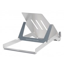 R-Go Tools Laptop holder R-Go Riser Basic, foldable and adjustable laptop riser, aluminum, silver