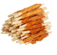 HILTON Chicken wrap white rawhide stick - Dog treat - 500 g