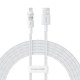 Baseus Gem USB to IP 2.4A fast charging cable 2 m White