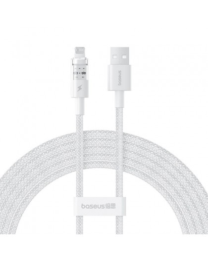 Baseus Gem USB to IP 2.4A fast charging cable 2 m White