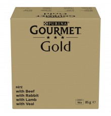 PURINA GOURMET GOLD Mus Mix 4 Flavors - wet cat food - 96x85g