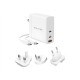HYPER HJG140WW mobile device charger Universal White AC Fast charging Indoor