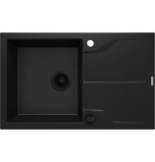 1-bowl granite sink with drainer - mounted flush with the worktop