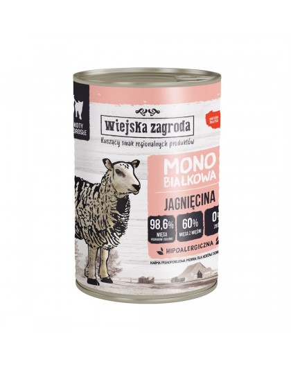 WIEJSKA ZAGRODA Monoprotein Lamb - wet cat food - 400g
