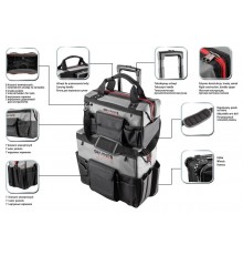 Set of two Energy+ bags: large trolley bag with handle + medium bag extension