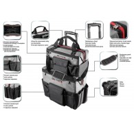 Set of two Energy+ bags: large trolley bag with handle + medium bag extension