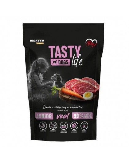 BIOFEED Tasty Dogs Life Junior Veal - wet dog food - 500g