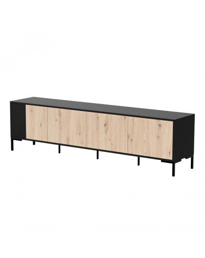 Cama MERCI RTV cabinet 200 x 40 x 54 cm black/oak artisan