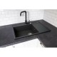 PYRAMIS CAMEA (79x50) 1B 1D L granite sink 070058501 carbon