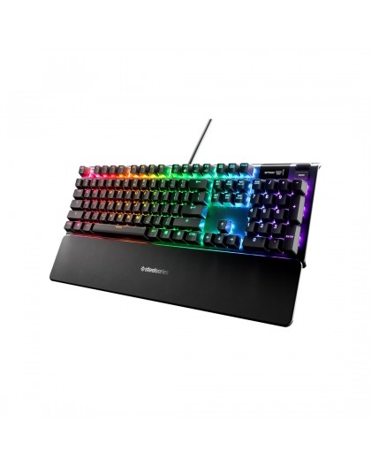 SteelSeries Apex 5 Gaming Keyboard, US Layout, Wired, Black SteelSeries Apex 5 Gaming keyboard Hybrid blue mechanical gaming swi