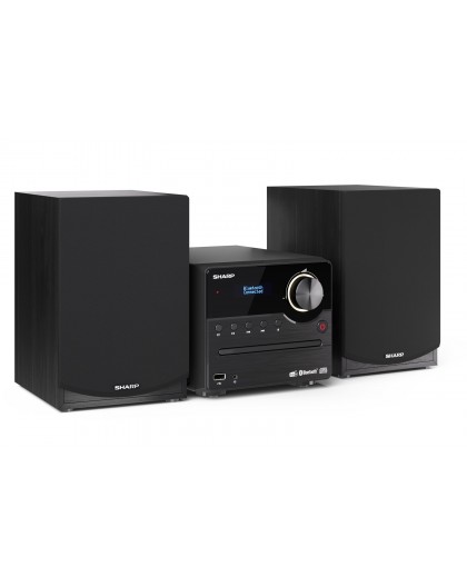 Sharp XL-B517D(BK) Hi-Fi Micro System, CD/FM/USB/Bluetooth v5.0, Aux-in, 45W, Black Sharp | Hi-Fi Micro System | XL-B517D(BK) | 