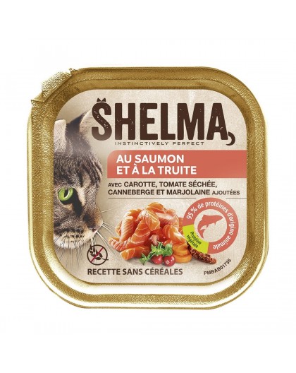 SHELMA Salmon and trout pate - wet cat food - 100g