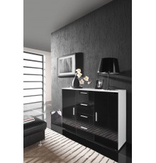 Cama living room sideboard UNI BLACK white/black gloss