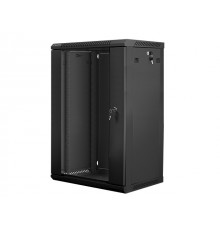 Lanberg WF01-6418-10B rack cabinet 18U Wall mounted rack Black